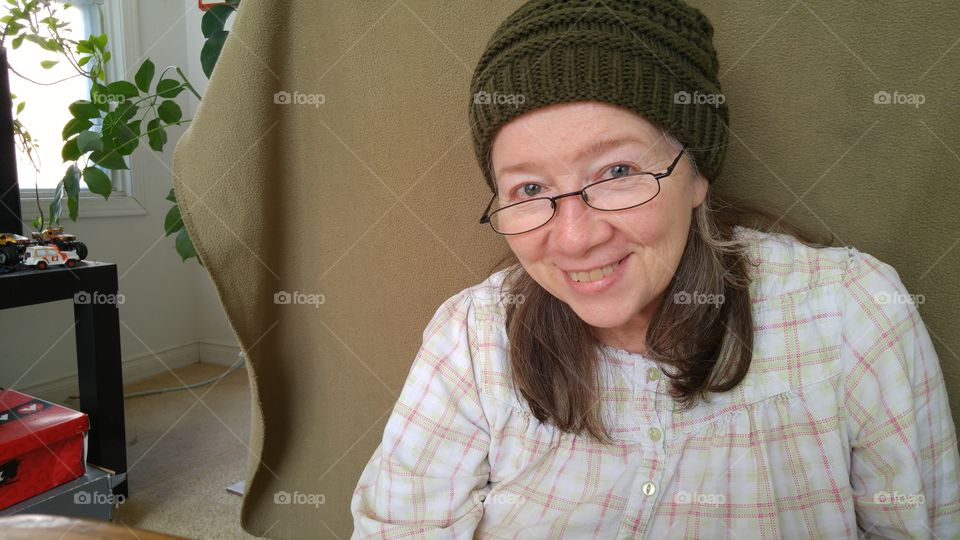 Homemade photography studio.