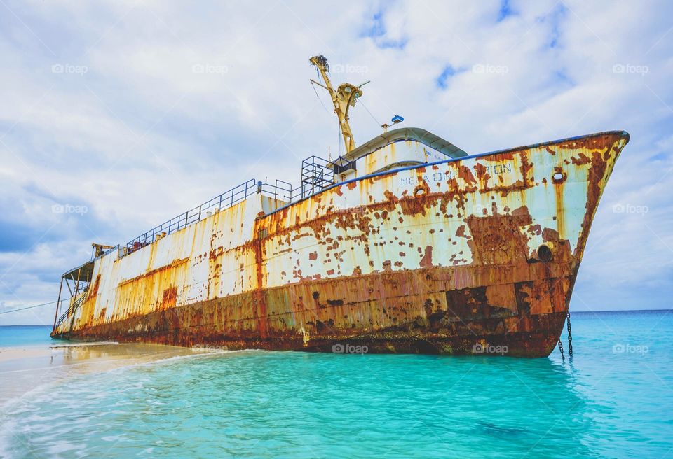Rusted ship