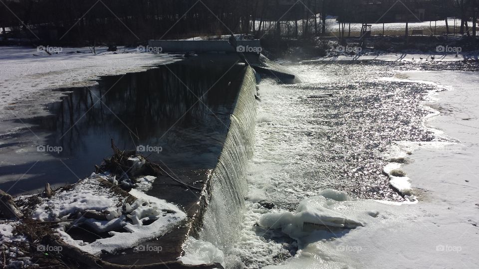 The Dam. taken on the Milwaukee River