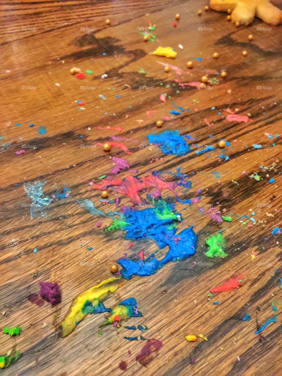 Christmas cookie mess