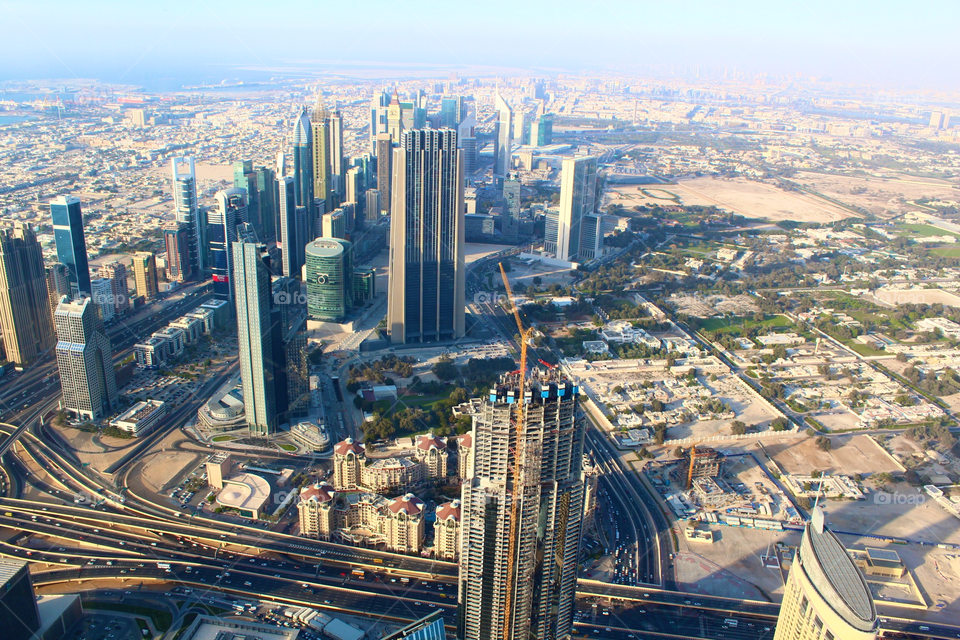 View of Dubai from Burj Khalifa