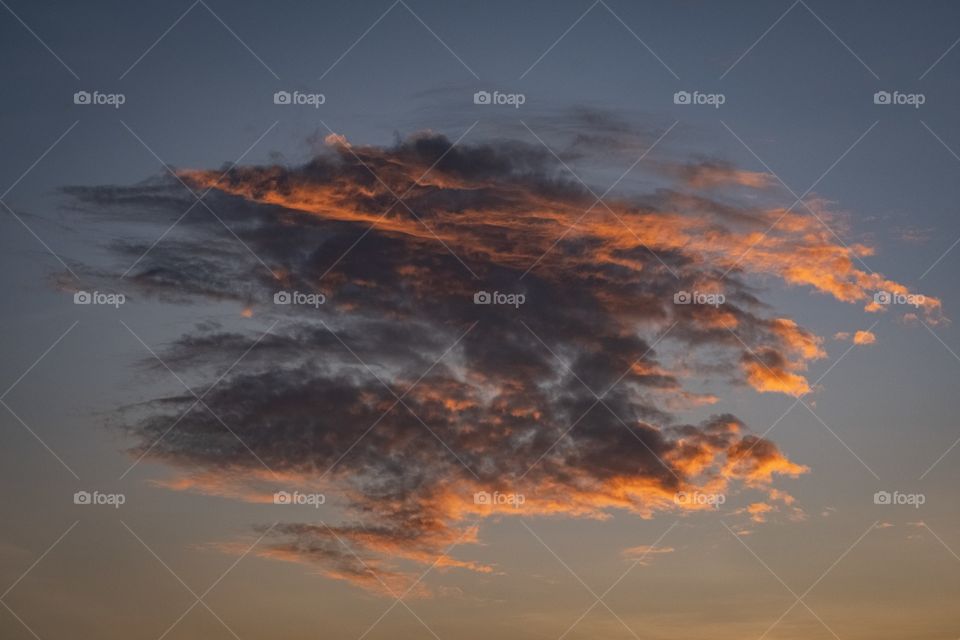 Beautiful cloud on twilight sky moment
