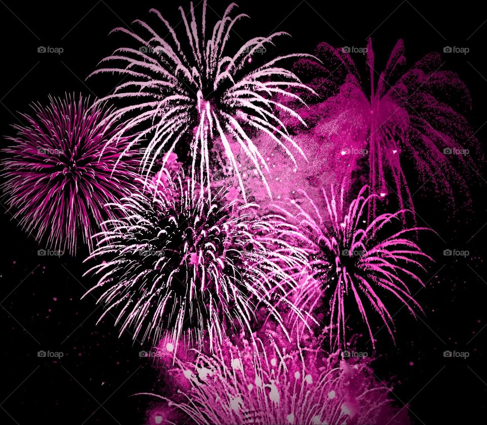 Pink fireworks 