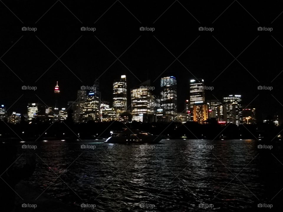 Sydney at night
