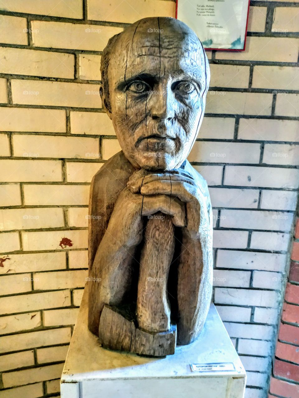 A hobby that has become a profession. Wooden sculpture and woodcarving. Self-portrait. (From the series “Visiting the Sculptor Chesnulis”, July, 2019) .