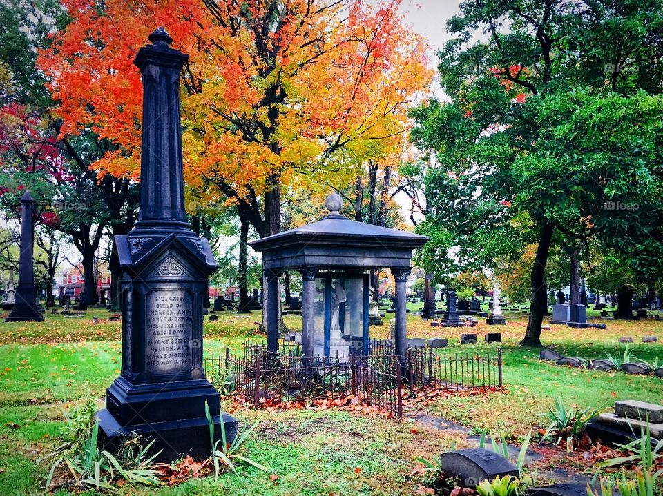 Autumn in Woodland Cemetery, Cleveland, Ohio