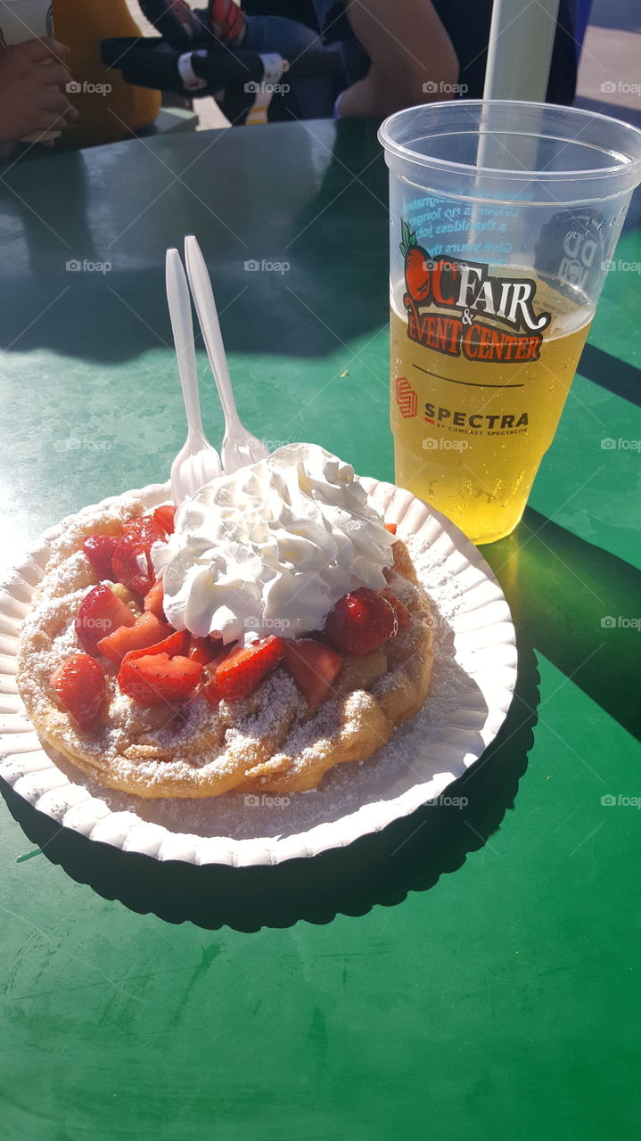Funnel Cake and Beer