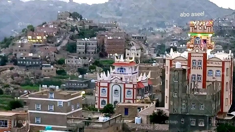 Glory be to God, the magnificent and picturesque view and the natural green trees are a view that is nothing more wonderful than it