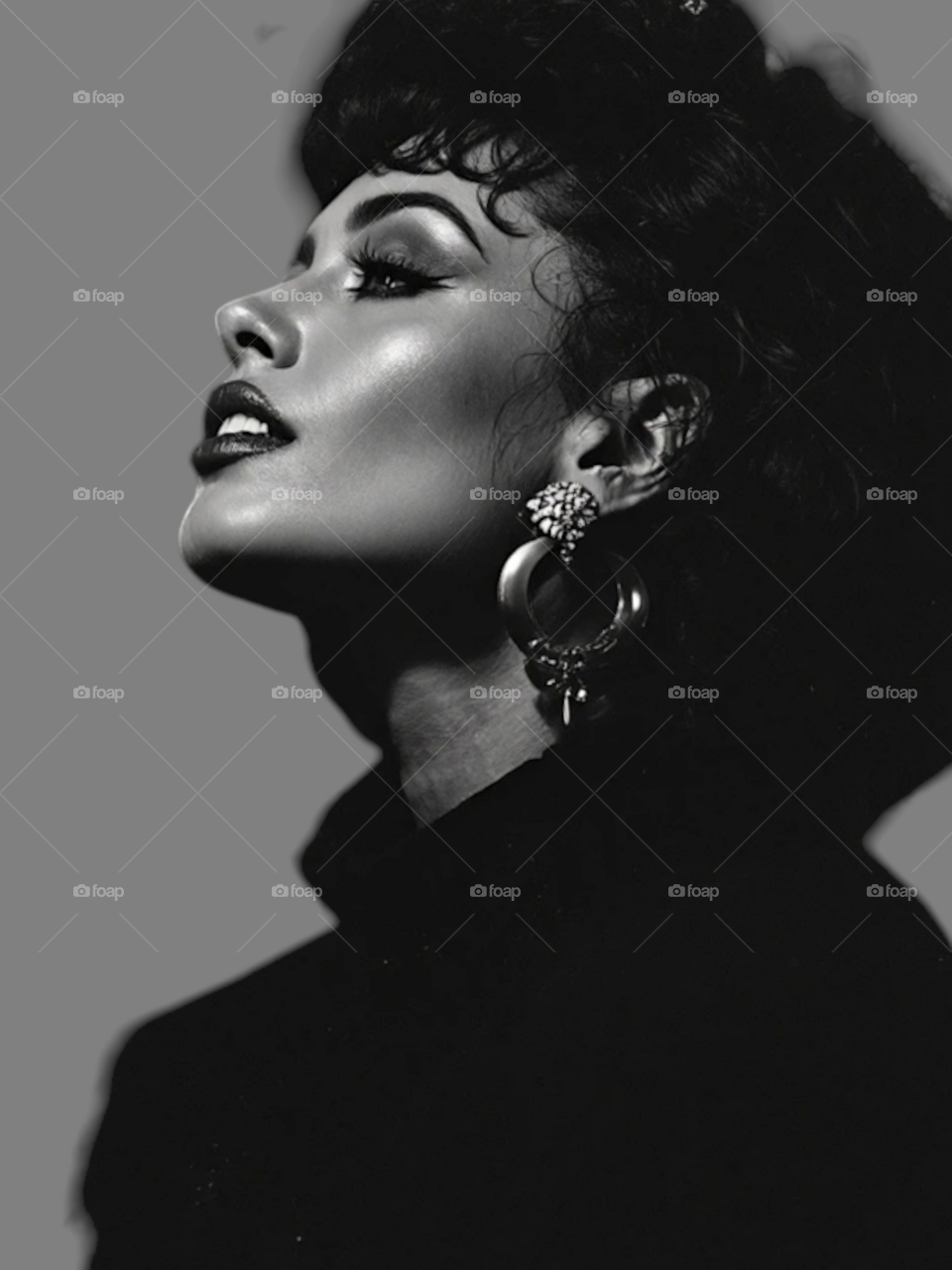 Portrait of a woman in 80s