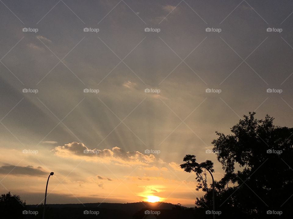 Sun rays in September