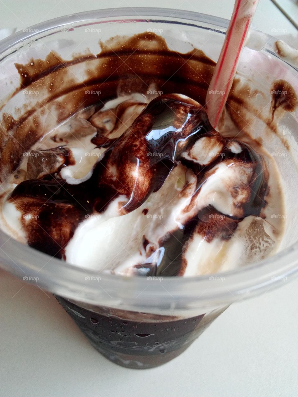 This is my Favorite Coke Float from McDonald's! I love this and it's perfect! This photo is really awesome too.