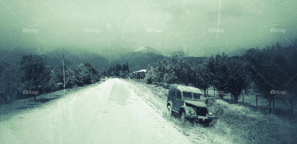 старый автомобиль