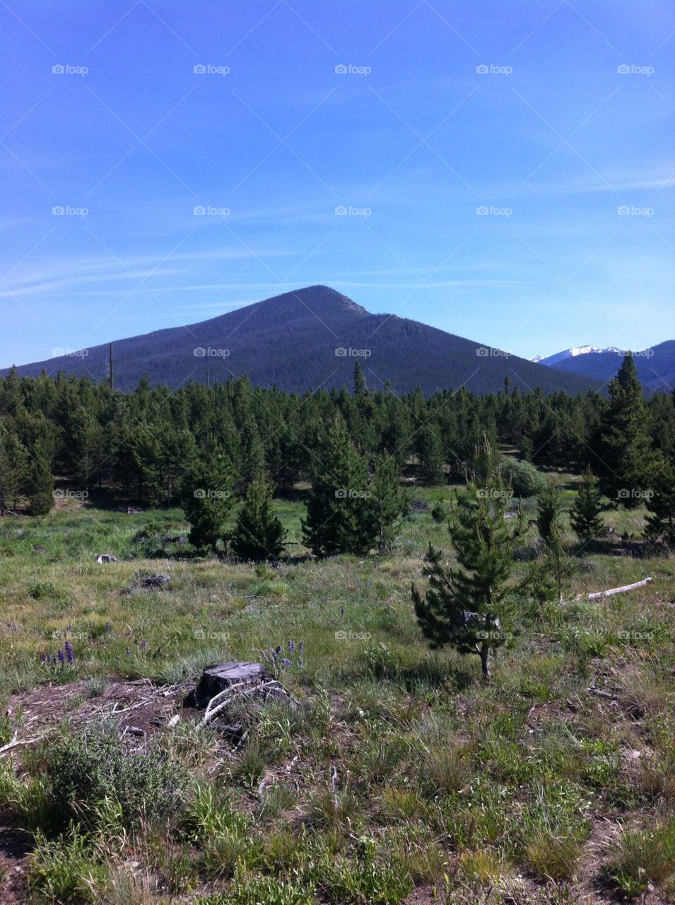 Pyramids in the Rockies. Mountain biking in Fraser Colorado
