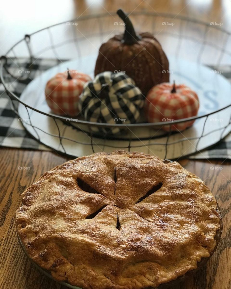 Beautiful Fall like Day is the perfect day to bake an apple pie!