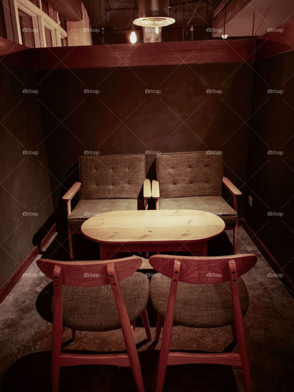 A room in the midtown restaurant.