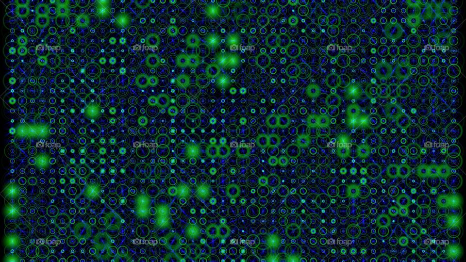 green blue matrix pattern