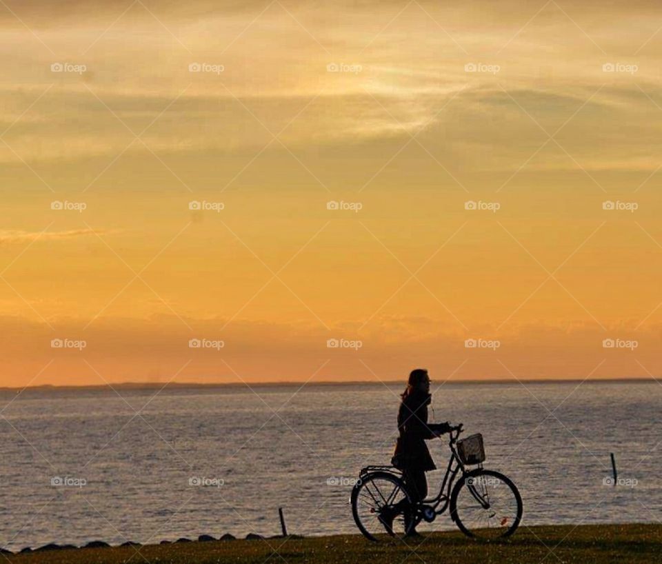 Girl & bike