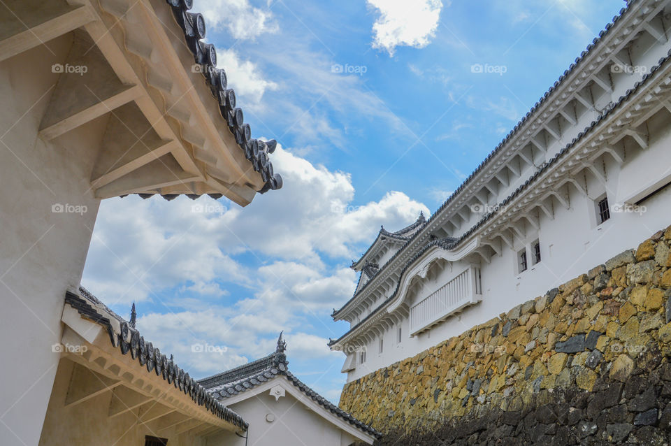 Detail Of Himeji Castle Japan