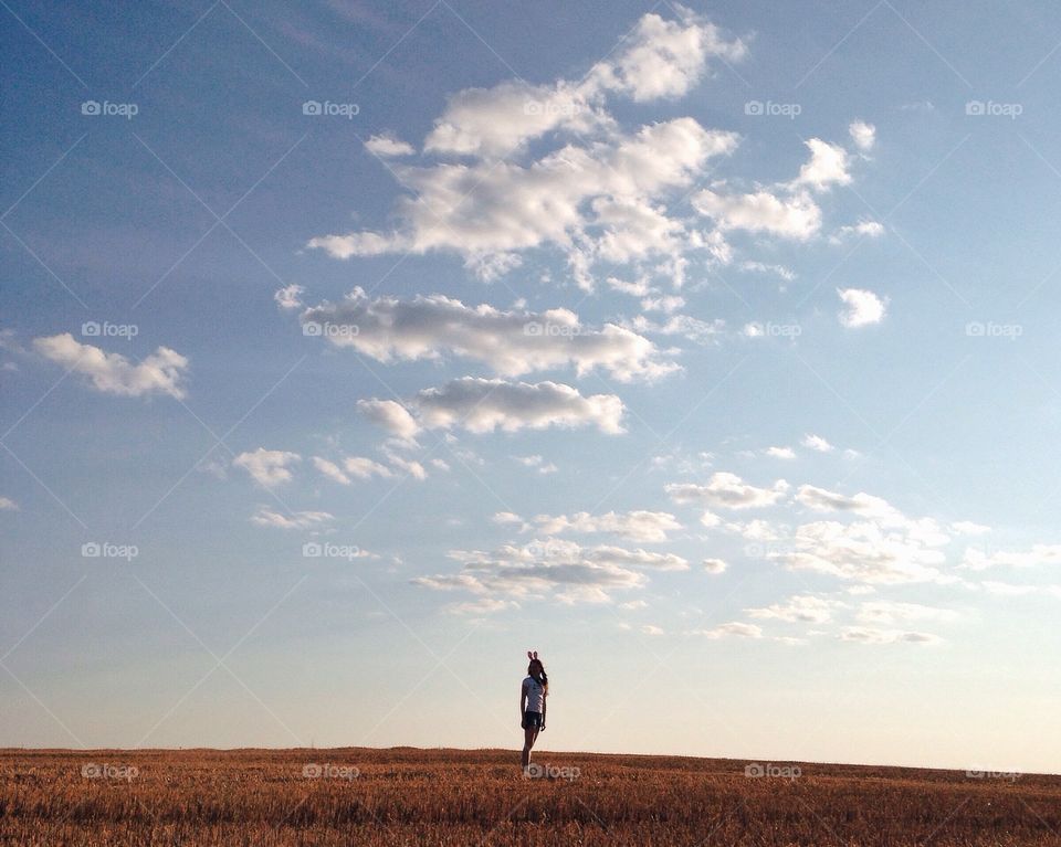 Woman in the field 