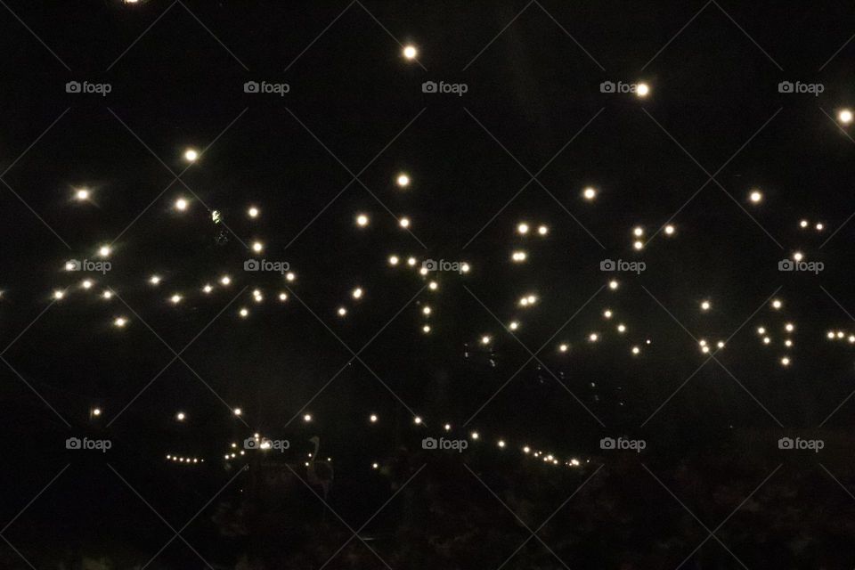 lights like stars in the sky