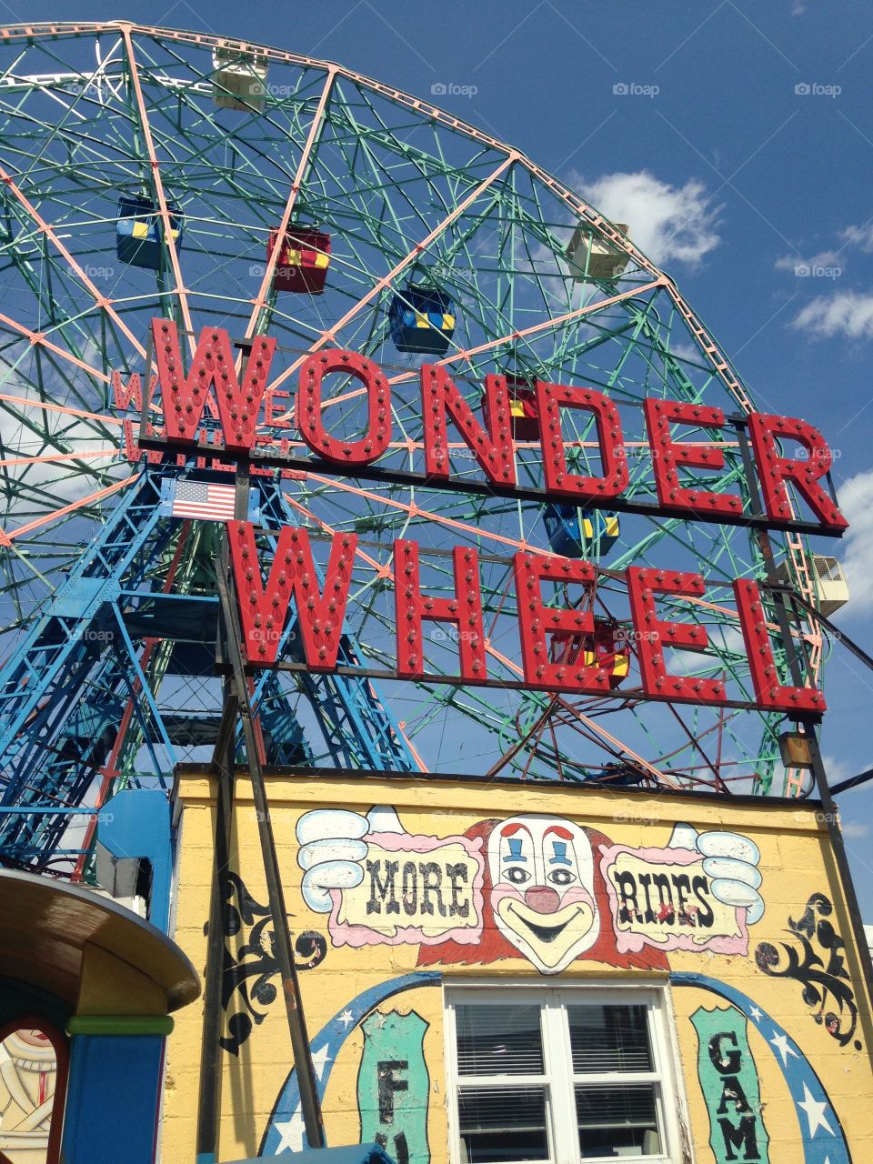 "Wonder Wheel". Coney Island, Brooklyn, NYC