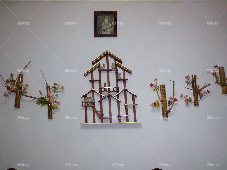 kerajinan bambu untuk dekorasi ruangan