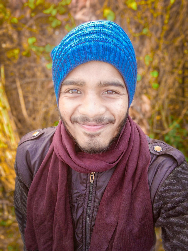 Selfie with sweater weather