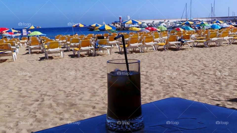 drinks on the beach