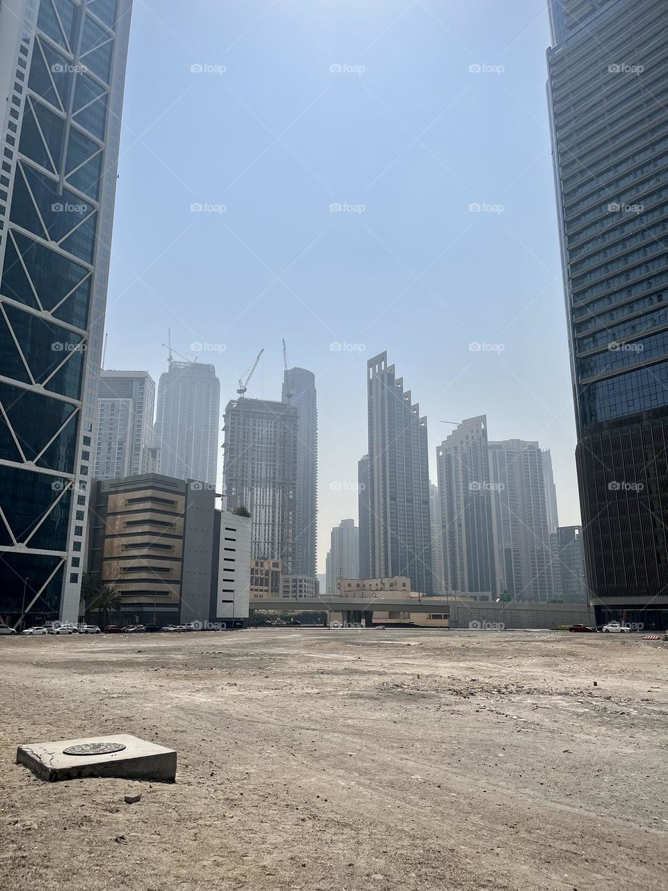 View of Dubai buildings