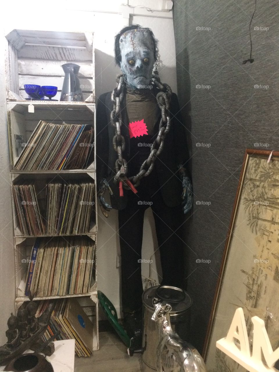 Frankenstein monster model in shop
