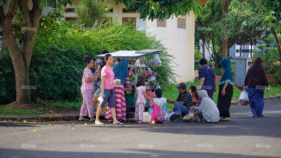 typical indonesian neighborhood
