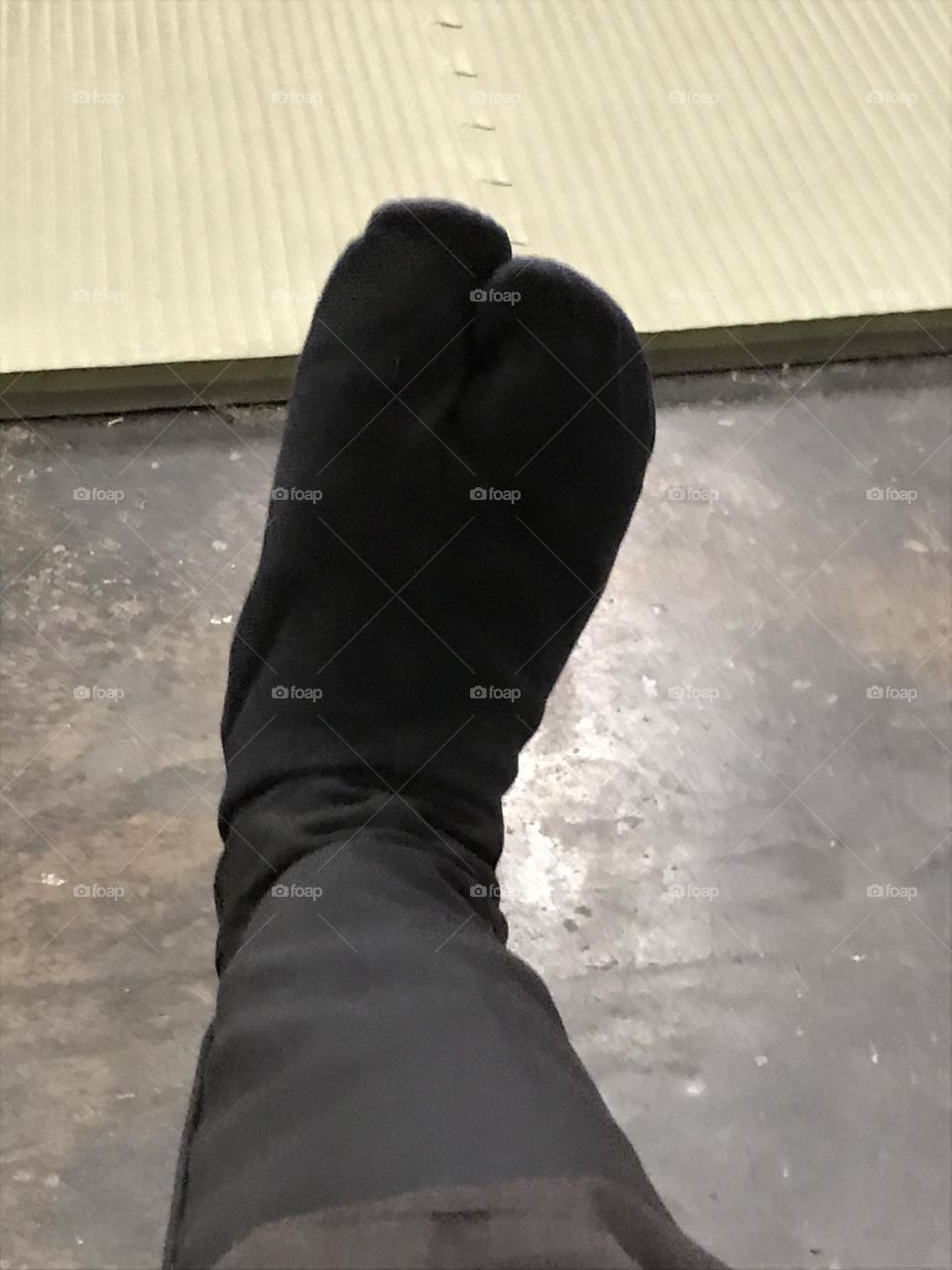 My Japanese tabi and kyahan. They are worn together for combat arts training at the dojo.