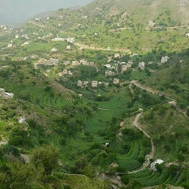 Glory be to God, the magnificent and picturesque view and the natural green trees are a view that is nothing more wonderful than it