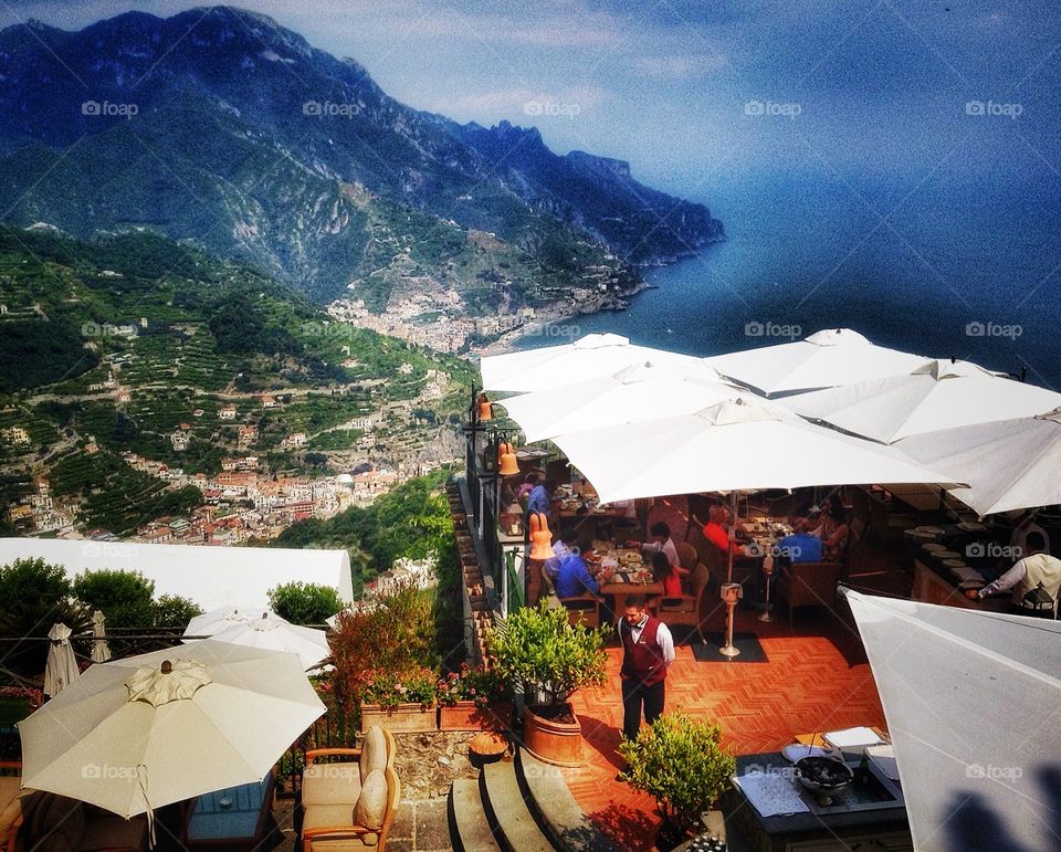 Restaurant with a view - Ravello Italy