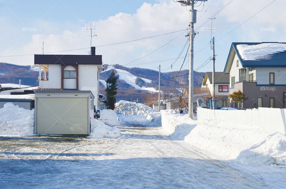 Residential Near Kitami Road, Hokkaido, Japan