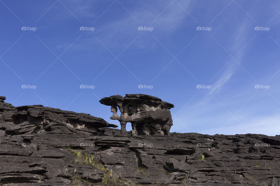 Rock formations, Mount Roraima, Canaima National Park.