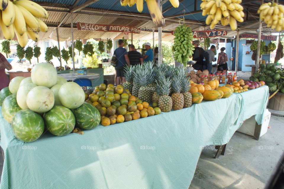 Costa Rica fruit stand