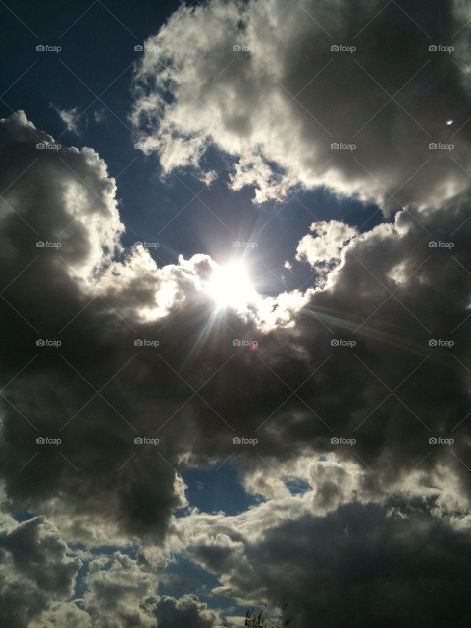 sky blue clouds sun by mattharrisonnn