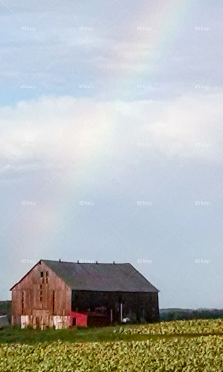 Barn & Rainbow