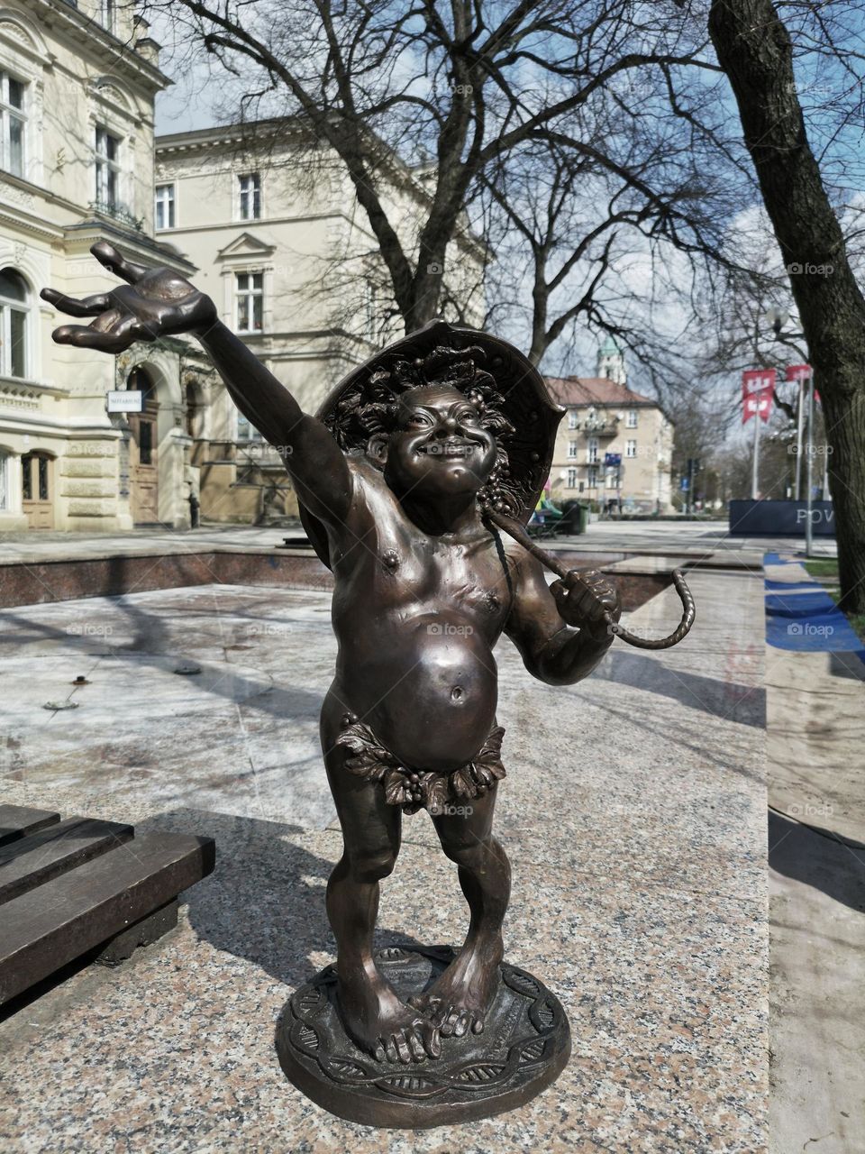 Good morning, Wonderful World. Statue in a Polish city