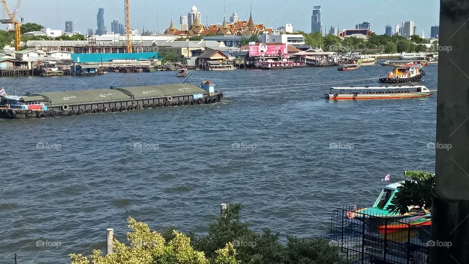 Chaopraya river , Bangkok Thailand