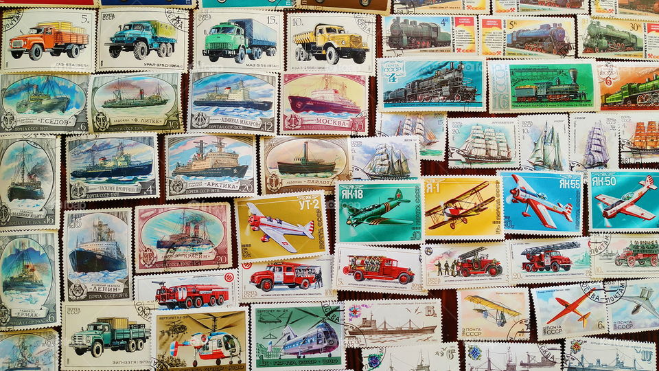 old stamp collection