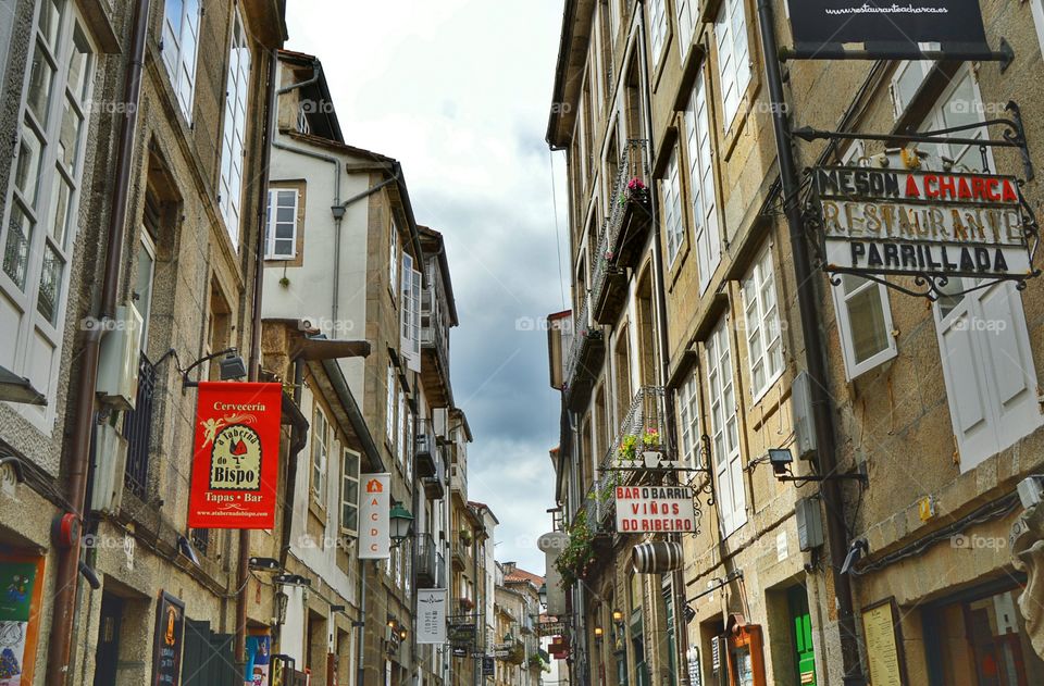 Calle del Franco. Calle del Franco, Santiago de Compostela, Spain