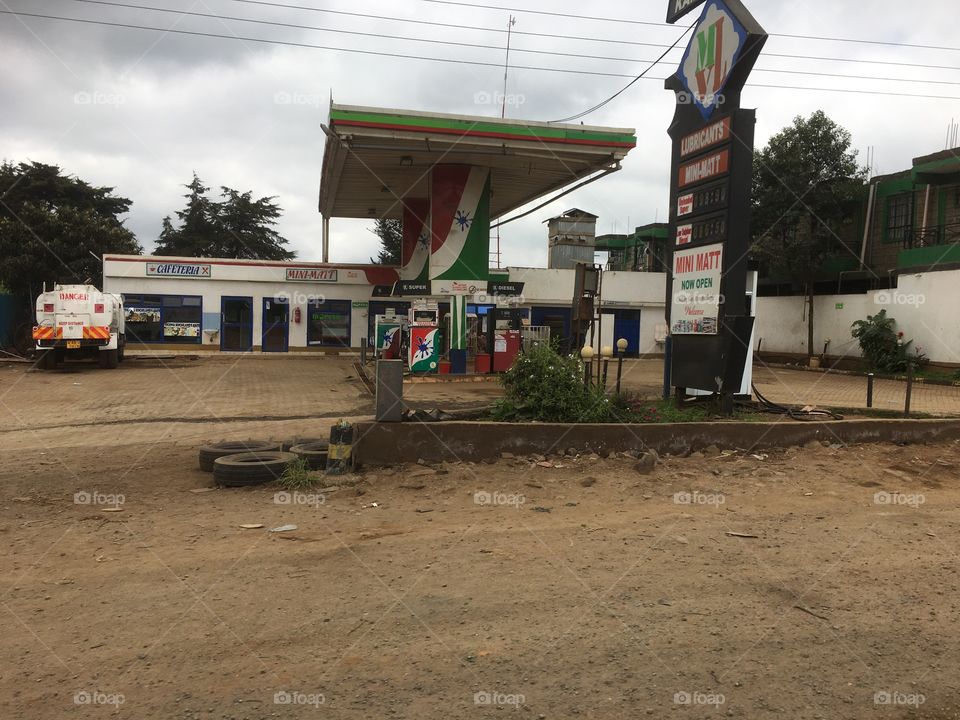 Gas station in Kenya
