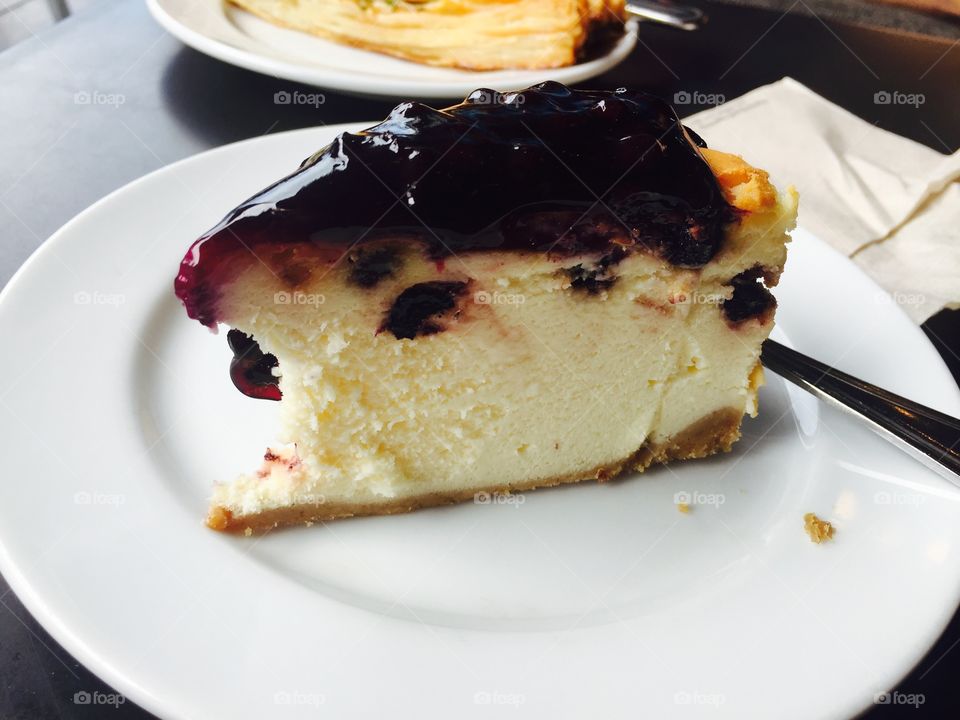 Blueberry cheesecake 