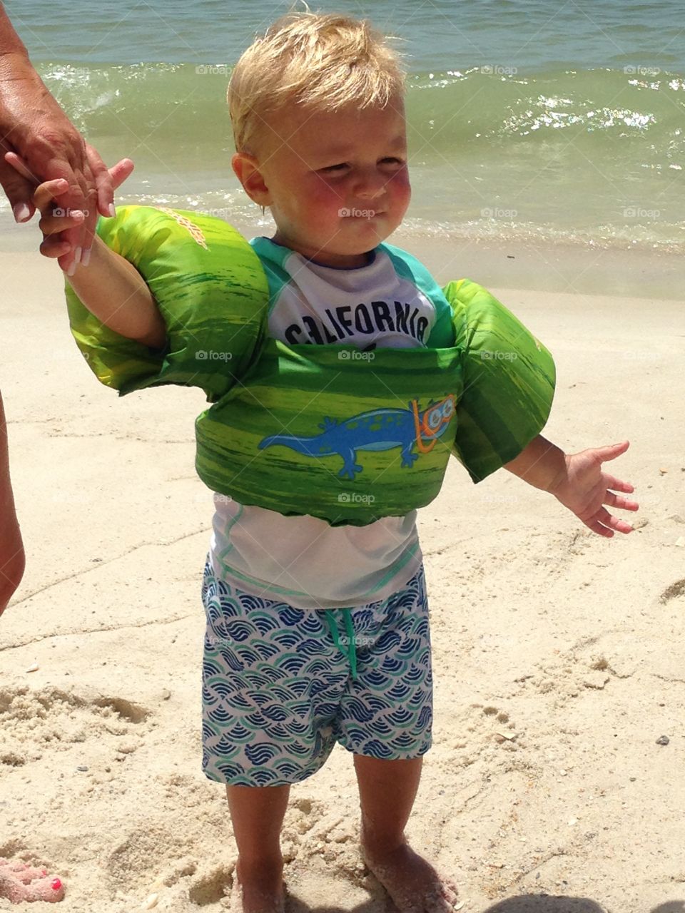 Little boy at beach