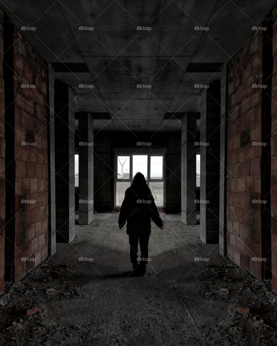 girl in construction