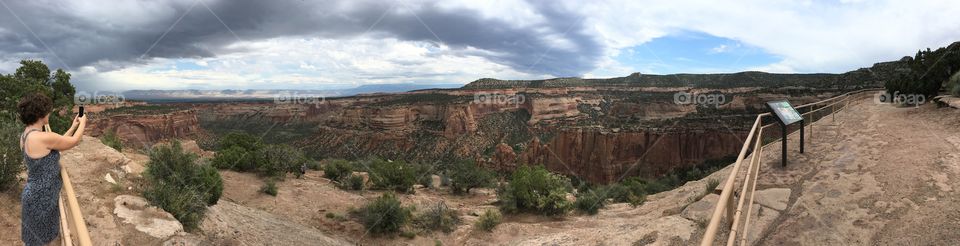 Hiking in the Colorado national monument