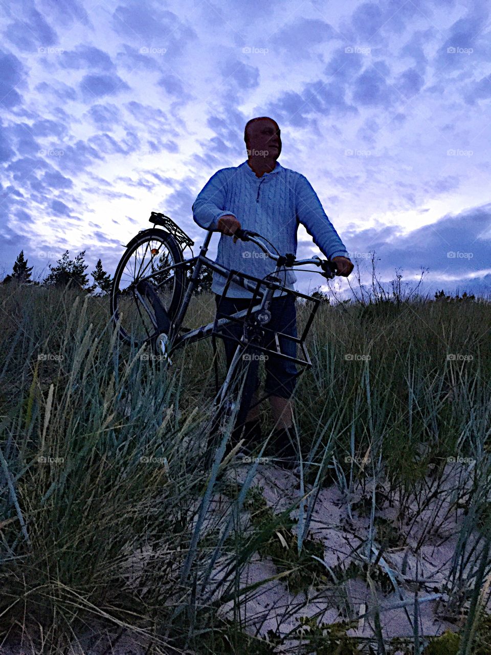 Man with his bike! 