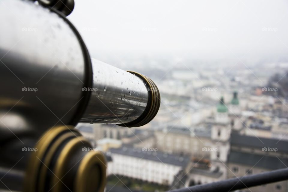 telescopic view over salzburg